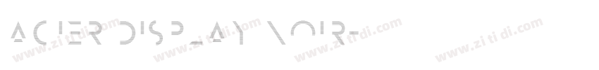 Acier Display Noir字体转换